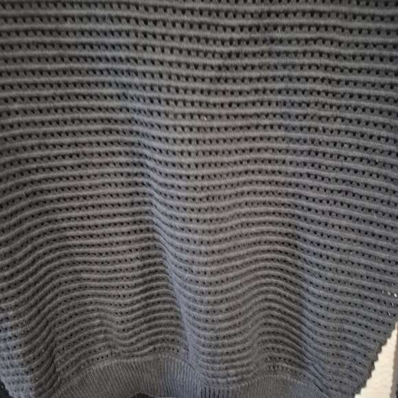 Lululemon 2025 Pointelle-knit Cotton Black Sweater Size 8 - Picture 7 of 7